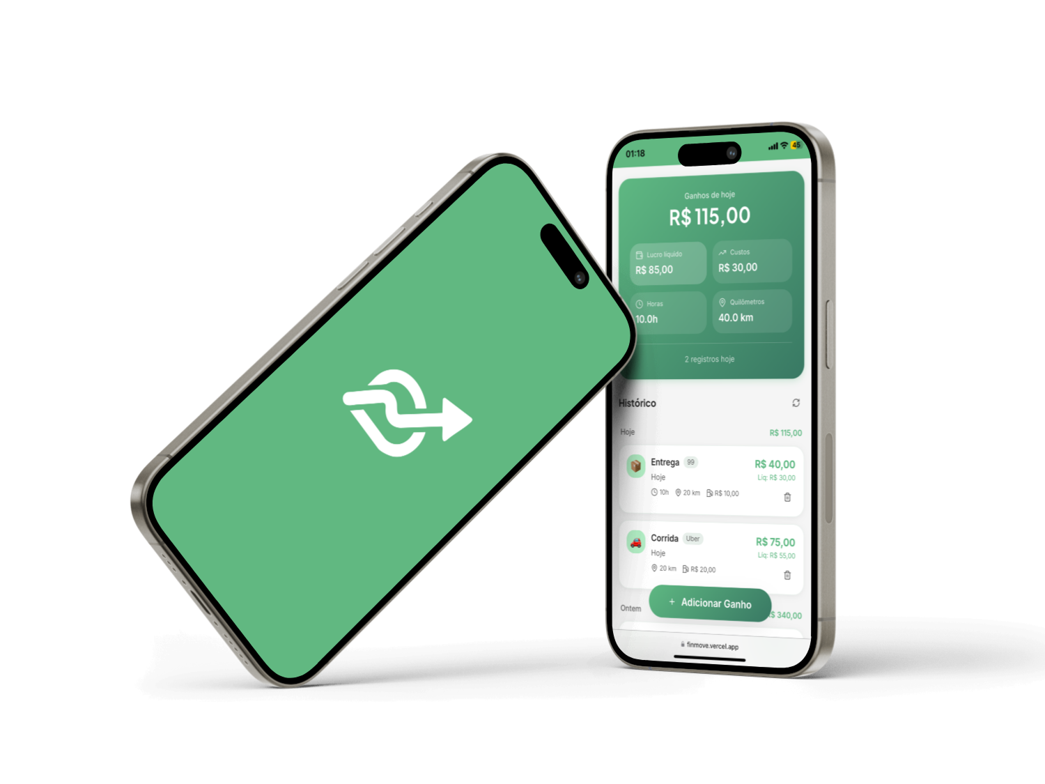 FinMove Dashboard Mockup